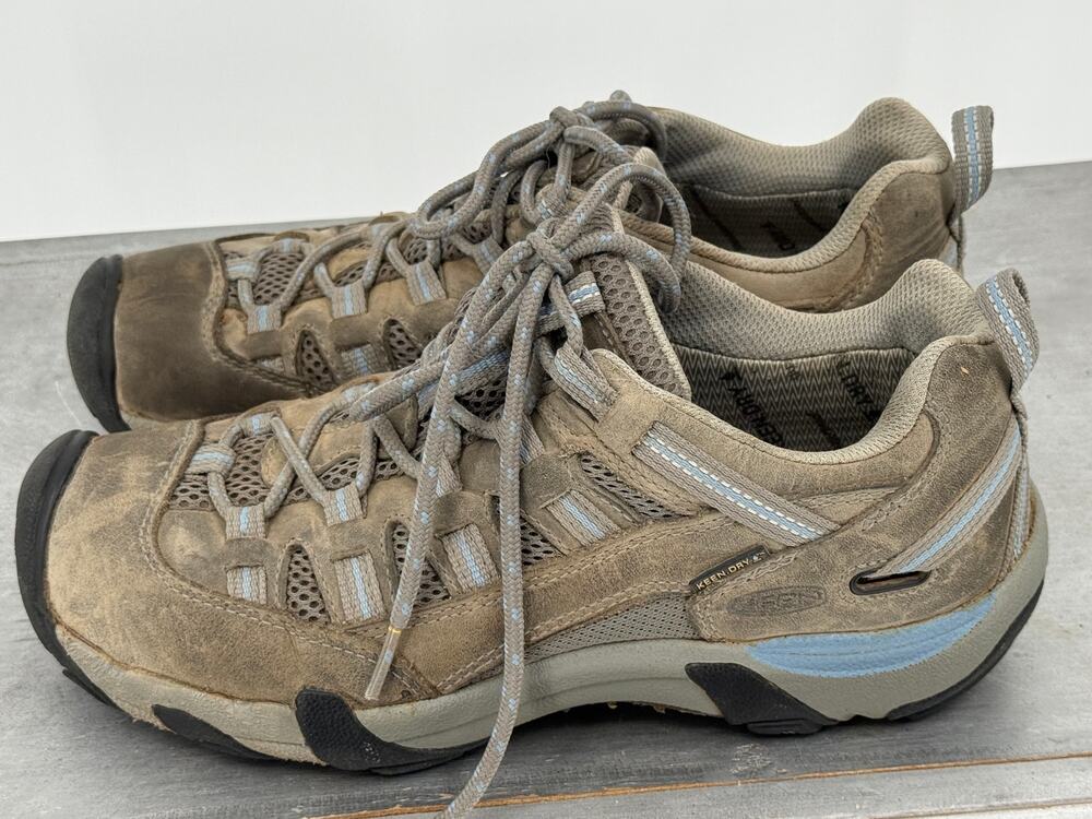KEEN Women's 8.5 Targhee II Waterproof Hiking Shoes Trail Hiking Sneakers Taupe